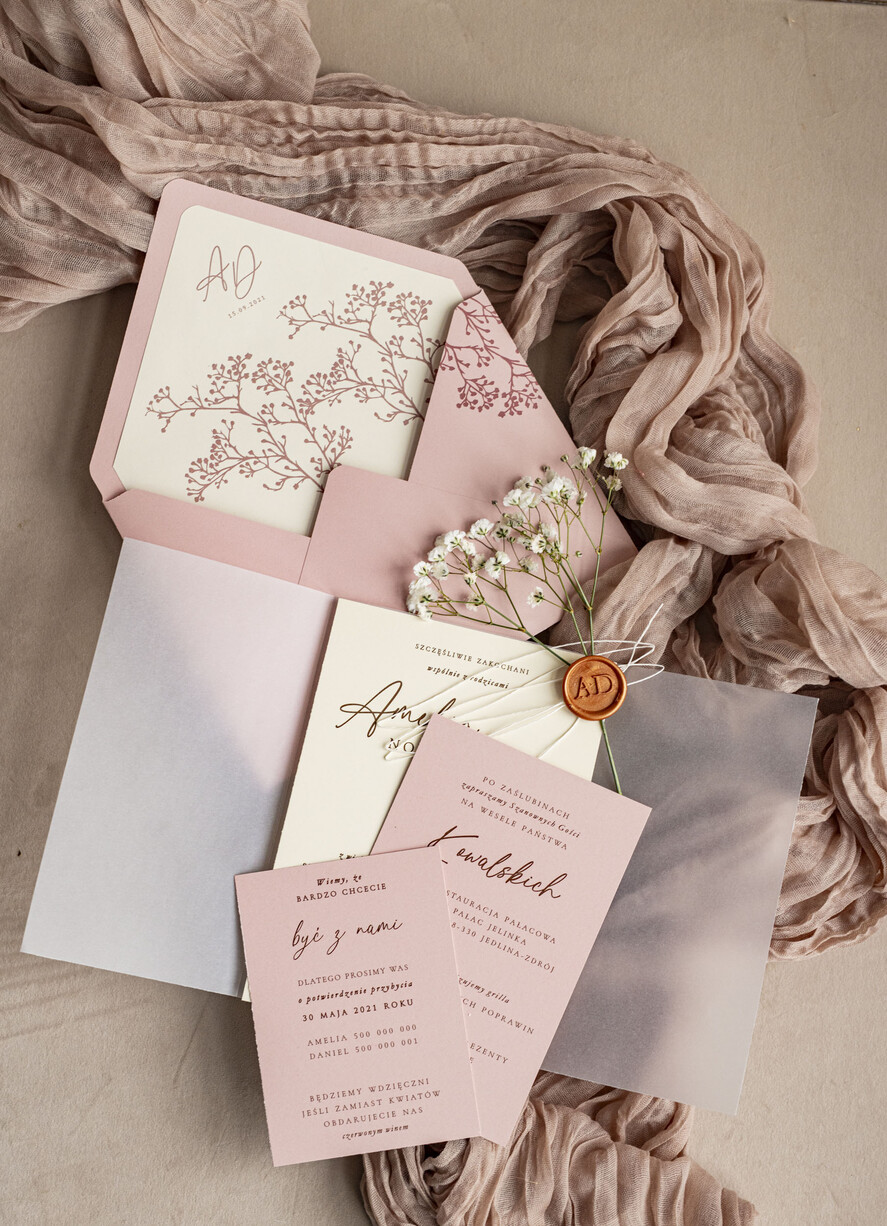 Zaproszenia ślubne Natura rustykalne zaproszenia ślubne Gipsówka naturalna zaproszenia na ślub, zaproszenie na ślub z suszoną gipsówką, zaproszenia ślubne z suszkami2