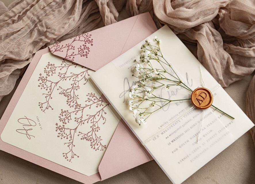 Zaproszenia ślubne Natura rustykalne zaproszenia ślubne Gipsówka naturalna zaproszenia na ślub, zaproszenie na ślub z suszoną gipsówką, zaproszenia ślubne z suszkami7