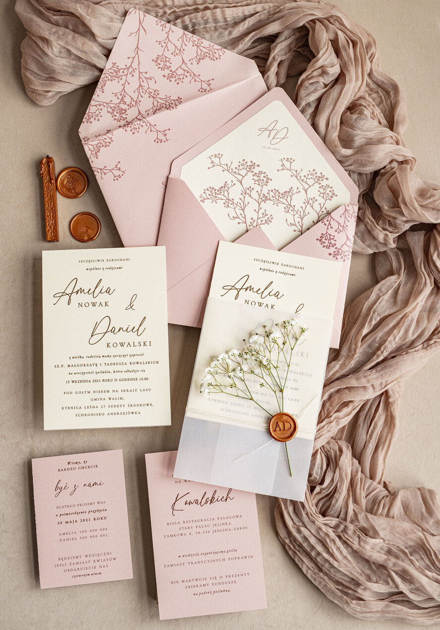 Zaproszenia ślubne Natura rustykalne zaproszenia ślubne Gipsówka naturalna zaproszenia na ślub, zaproszenie na ślub z suszoną gipsówką, zaproszenia ślubne z suszkami9