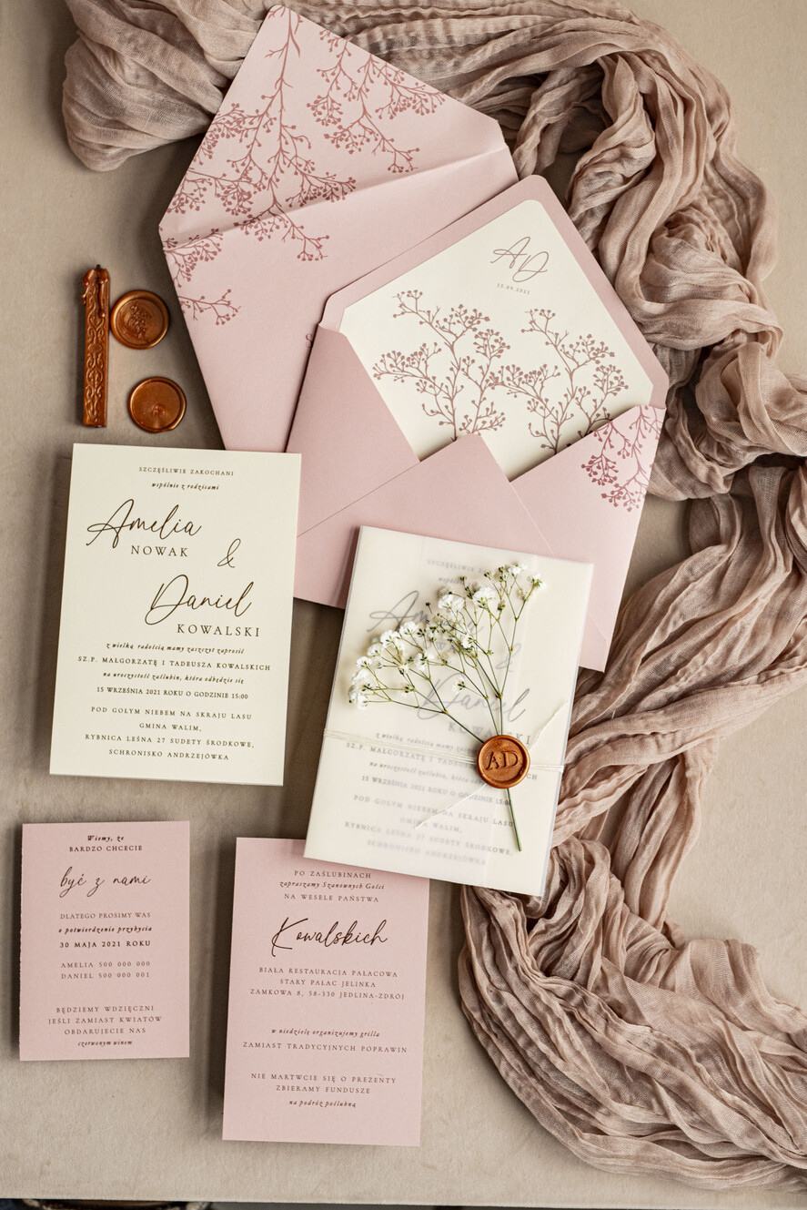 Zaproszenia ślubne Natura rustykalne zaproszenia ślubne Gipsówka naturalna zaproszenia na ślub, zaproszenie na ślub z suszoną gipsówką, zaproszenia ślubne z suszkami10