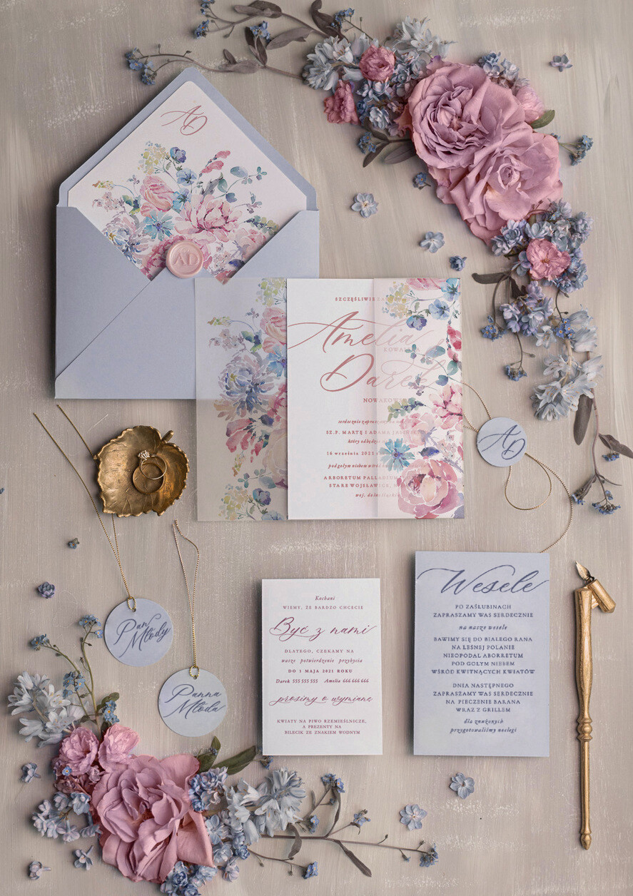 Zaproszenia ślubne Natura spersonalizowane zaproszenia na ślub, w stylu boho idealne na rustykalne wesele1