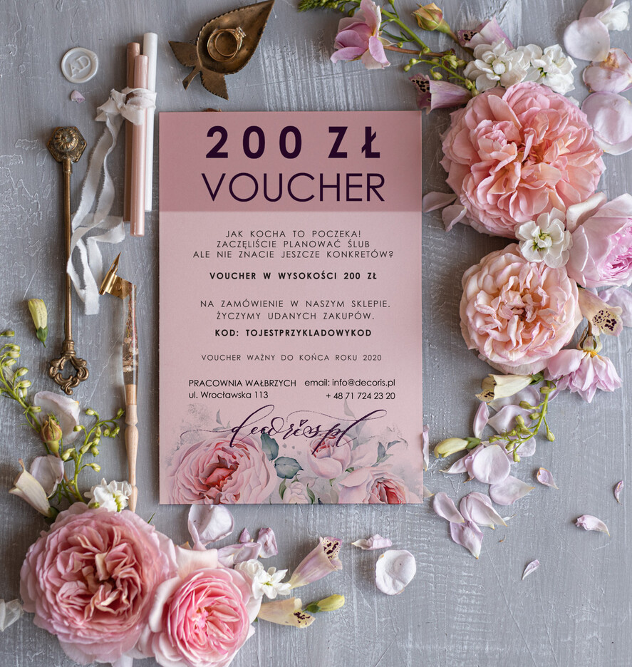 Bony Podarunkowe  bony     bon podarunkowy idealny na prezent voucher o wartości 200 zł 0