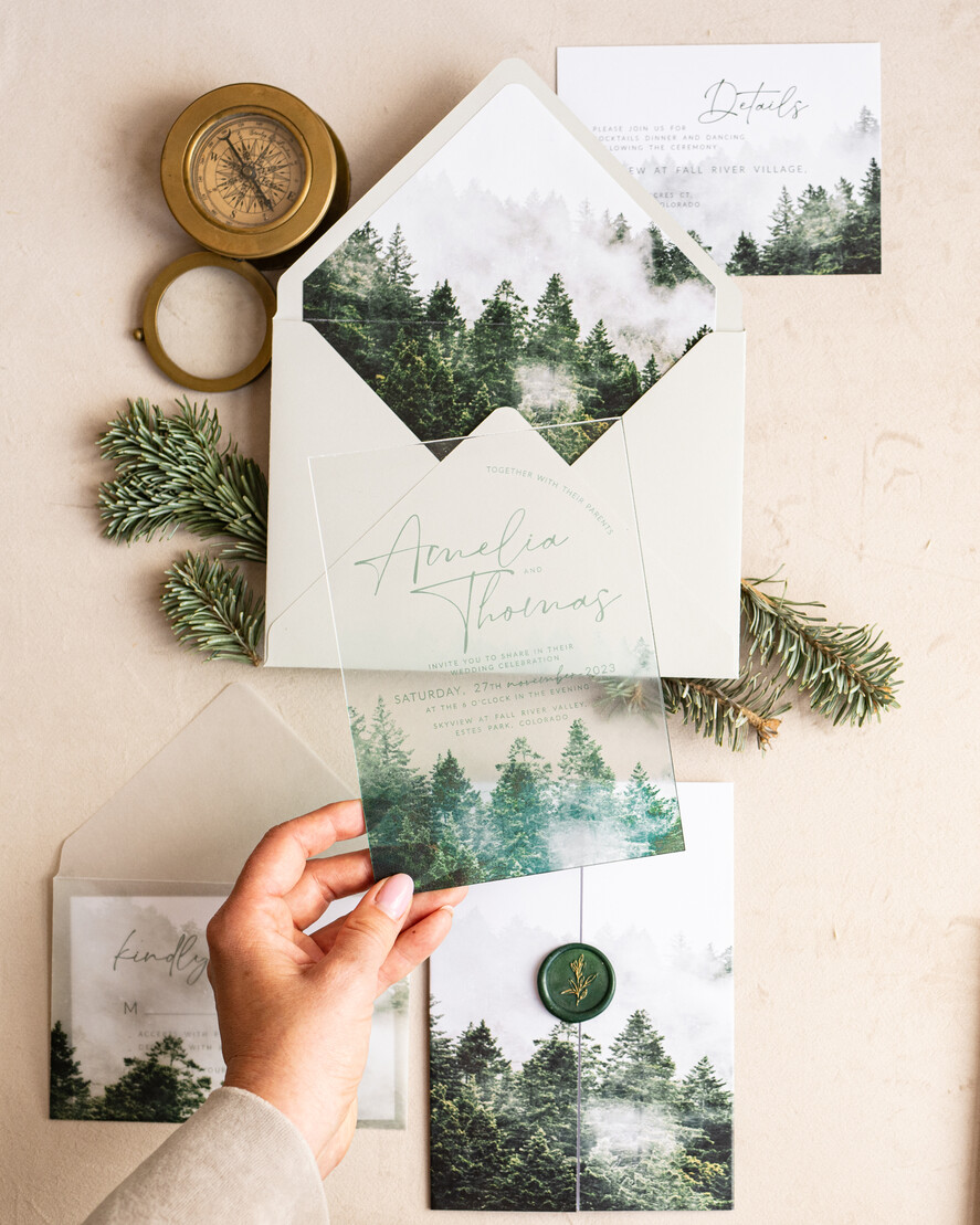 Zaproszenia ślubne dodatkowe koperty bileciki koperta z wklejką do zaproszeń ślubnych 0