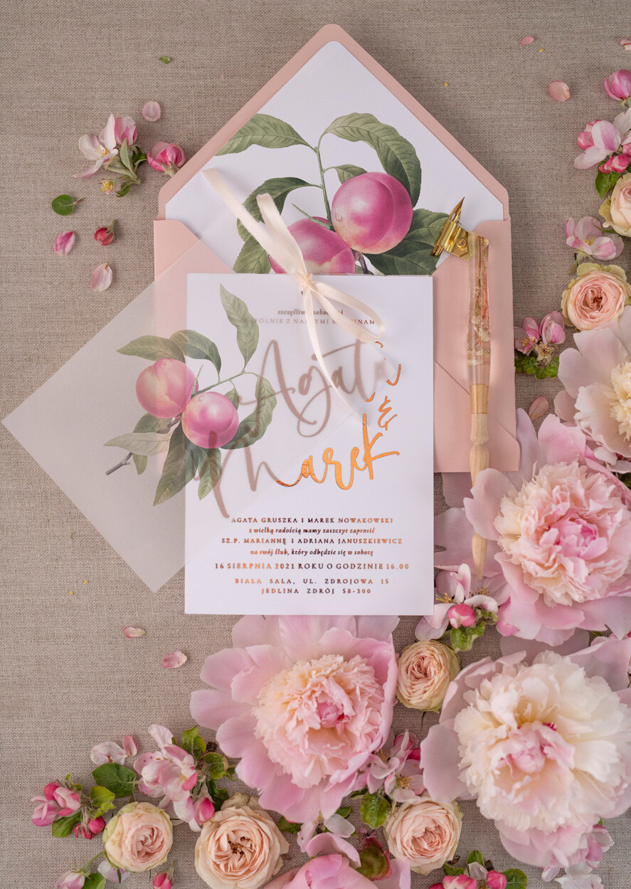 Zaproszenia ślubne Złote Glamour zaproszenia na ślub ręcznie robione, glamour wesele w pałacu2