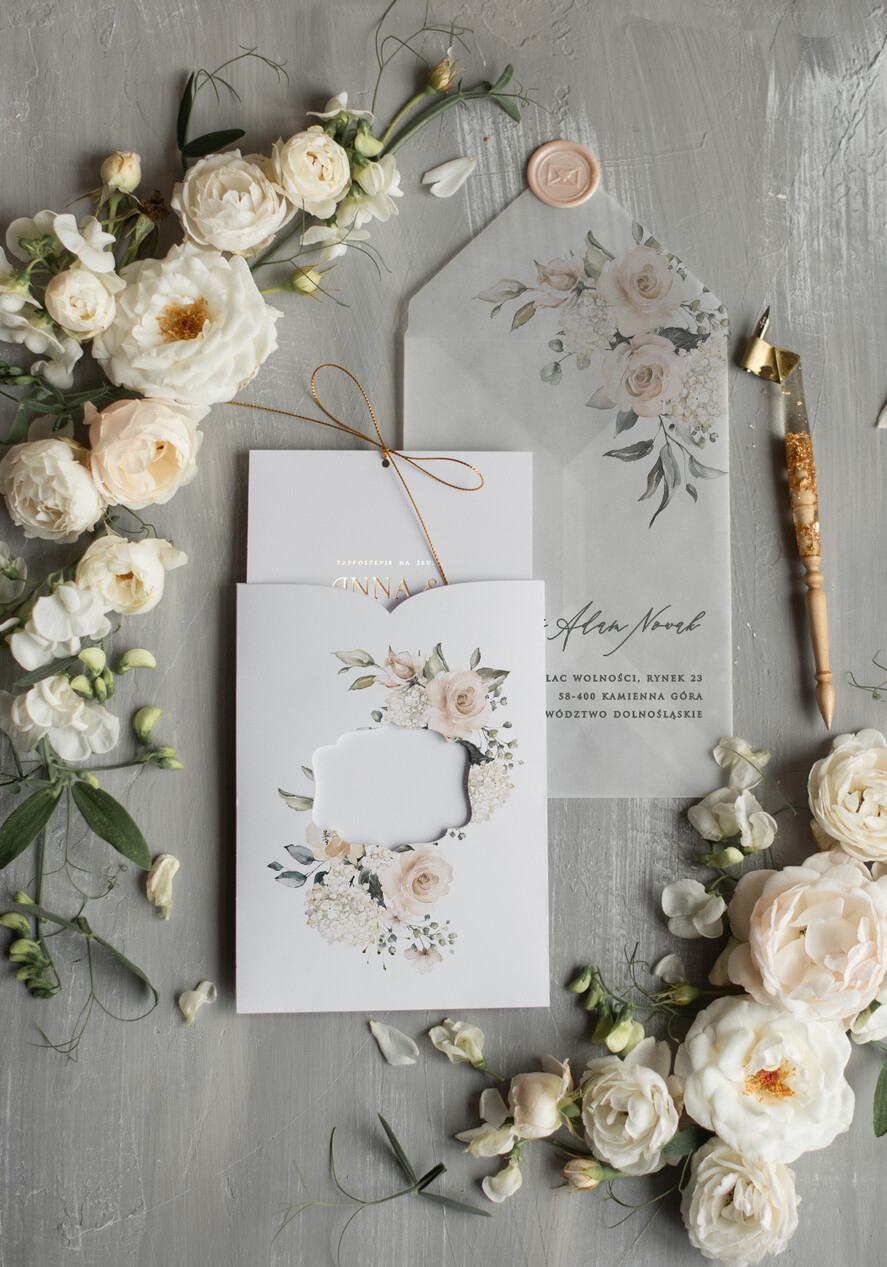 Zaproszenia ślubne Złote Glamour orginalne zaproszenia na ślub luksusowe wesele w zamku zaproszenia ślubne złote litery6