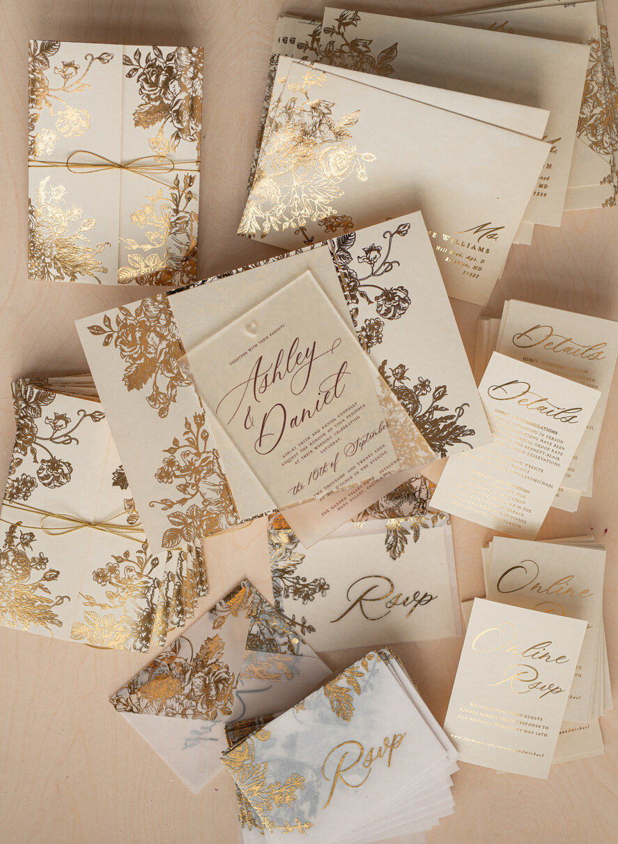 Zaproszenia ślubne Złote Glamour złote zaproszenia ślubne, złote naproszenia na slub, zaproszenia slubne z welurem, zaproszenia slubne glamour10