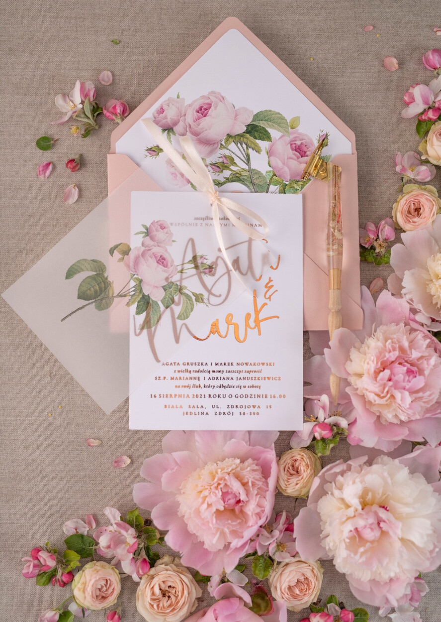 Zaproszenia ślubne Złote Glamour najpiękniejsze zaproszenia ślubne, idealne na wesele ze złotem2