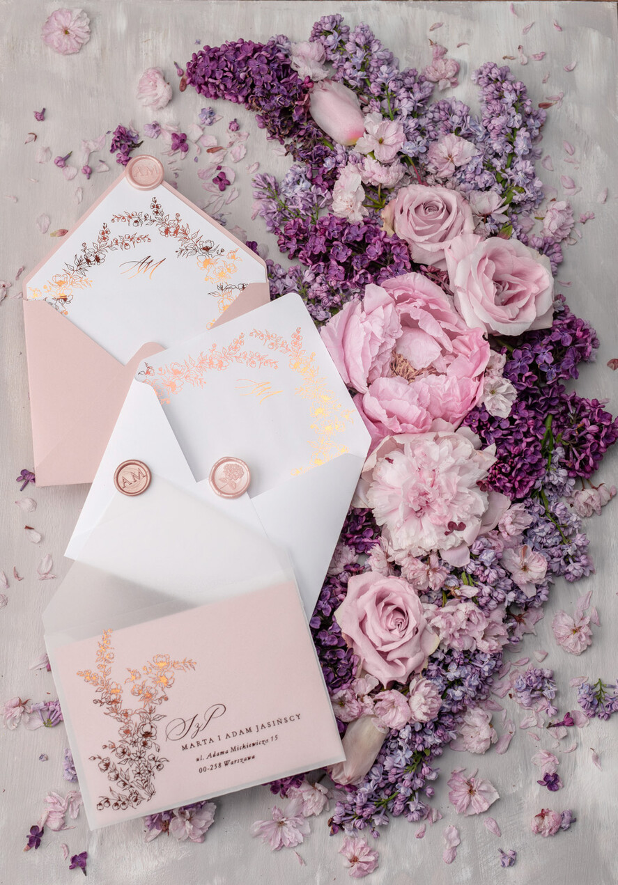 Zaproszenia ślubne Złote Glamour modne zaproszenia na ślub, idealne na wesele ze złotem14