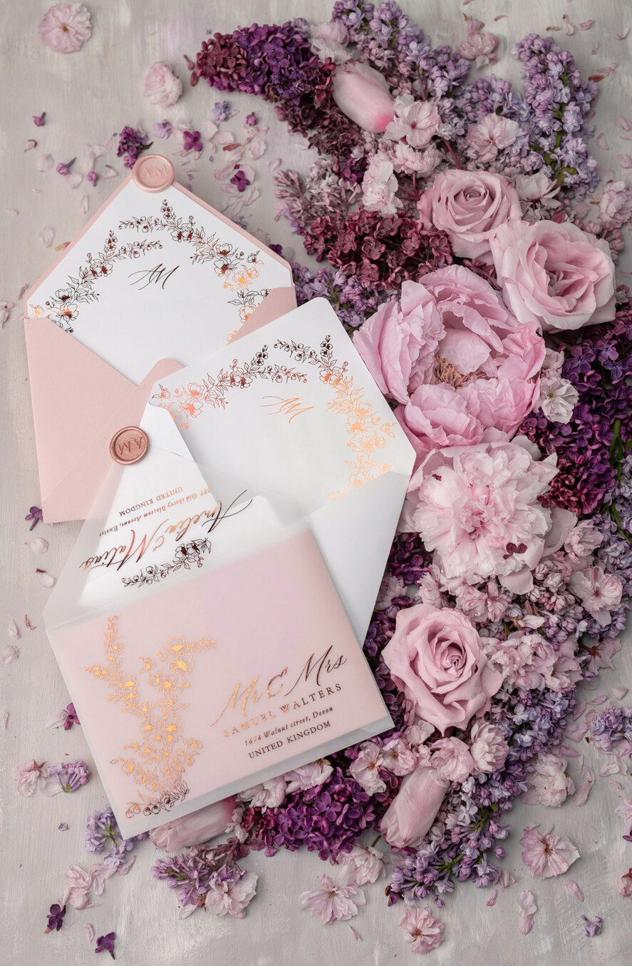 Zaproszenia ślubne Złote Glamour modne zaproszenia na ślub, idealne na wesele ze złotem5