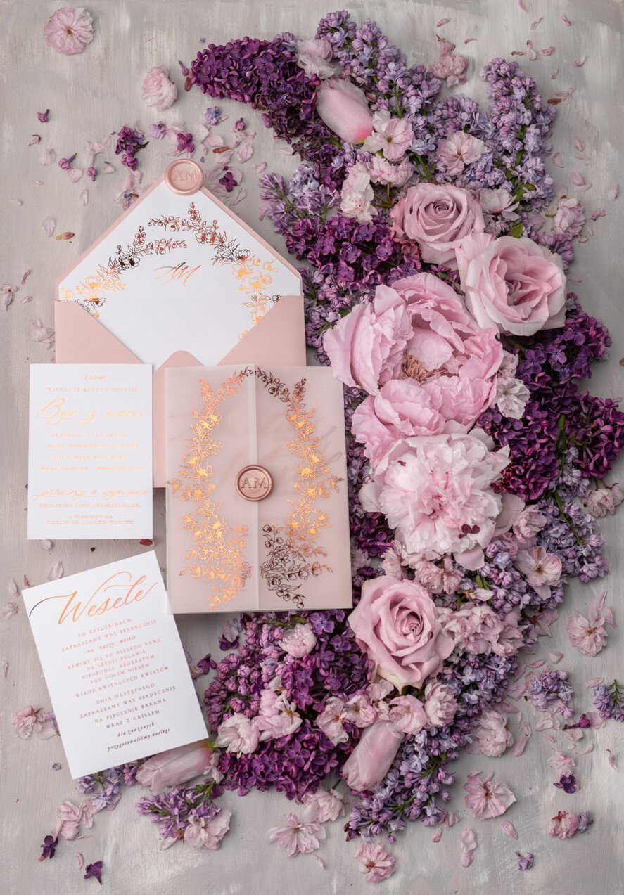 Zaproszenia ślubne Złote Glamour modne zaproszenia na ślub, idealne na wesele ze złotem7