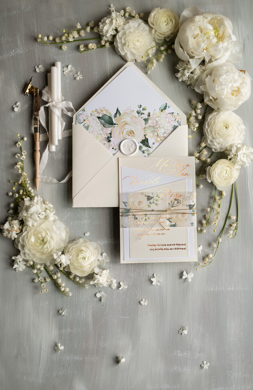 Zaproszenia ślubne Złote Glamour kartki ślubne ręcznie robione, glamour złote i srebrne2