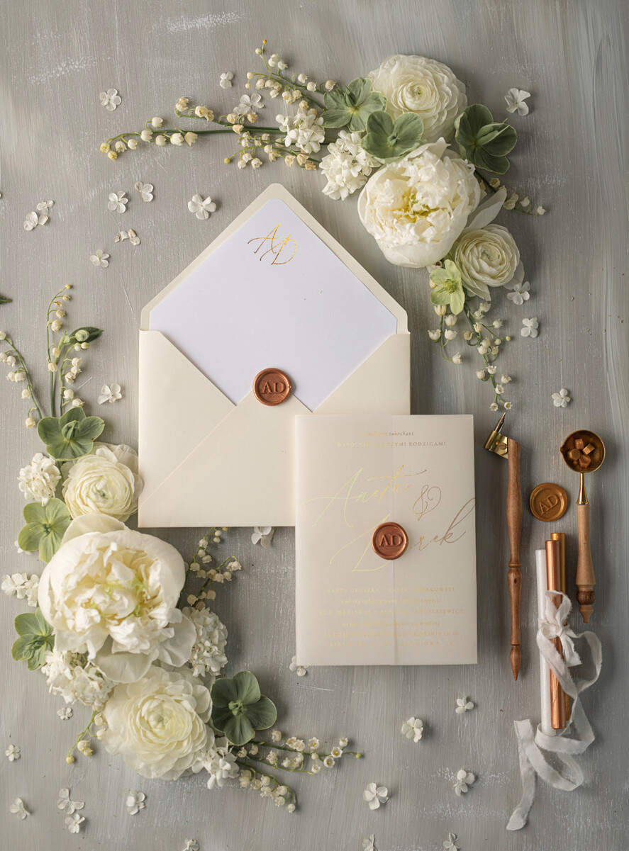 Zaproszenia ślubne Złote Glamour nietypowe eleganckie zaproszenia ślubne idealne na wesele ze złotem5