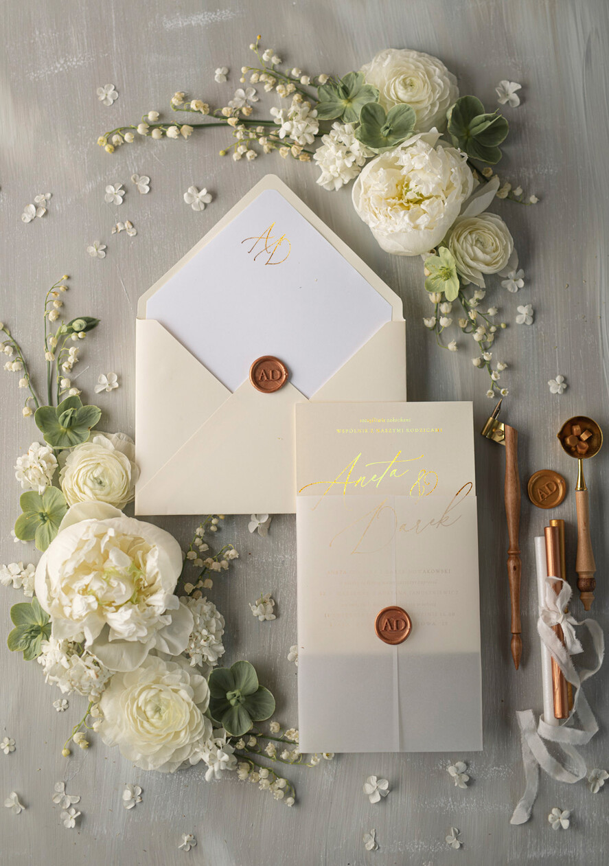 Zaproszenia ślubne Złote Glamour nietypowe eleganckie zaproszenia ślubne idealne na wesele ze złotem6