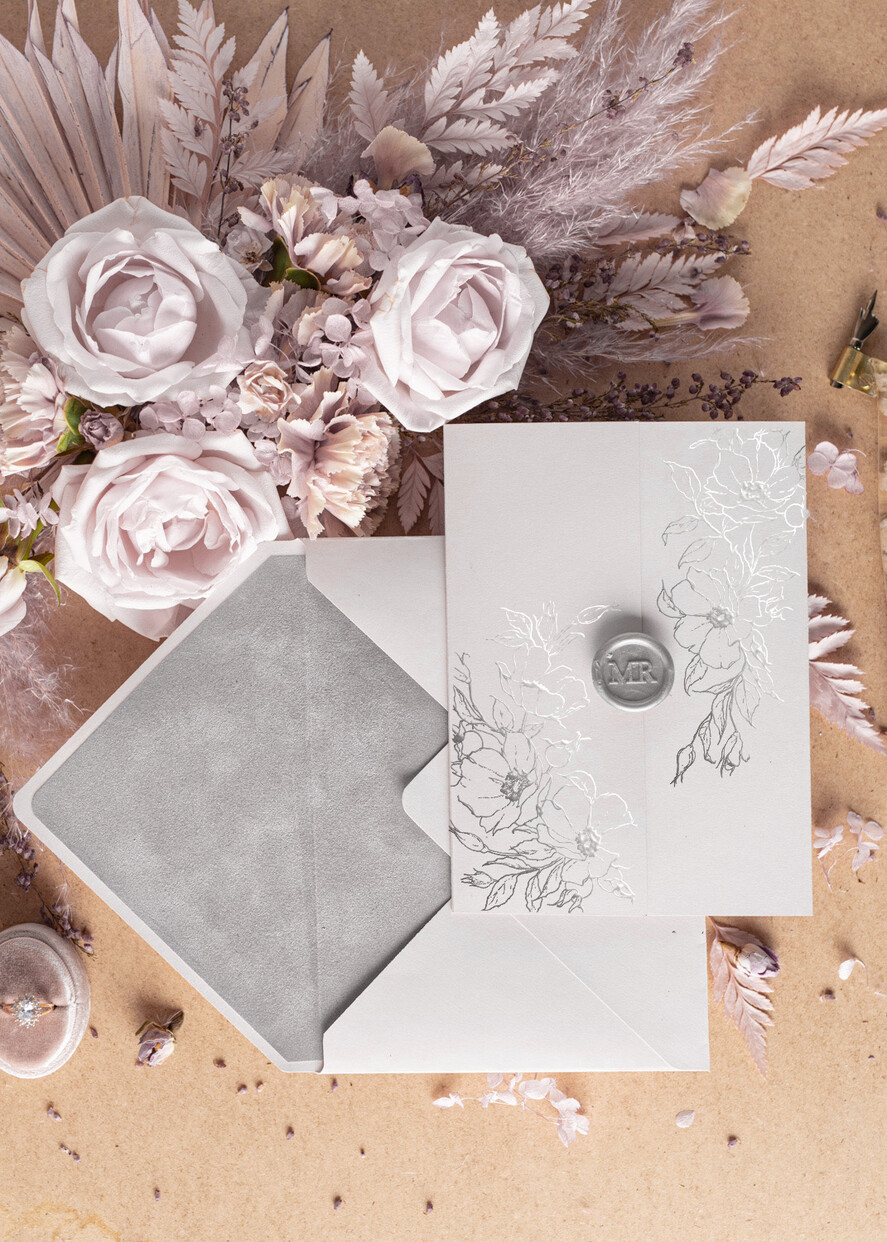 Zaproszenia ślubne Złote Glamour eleganckie zaproszenia ślubne z welurem nadruk na pleksie  3