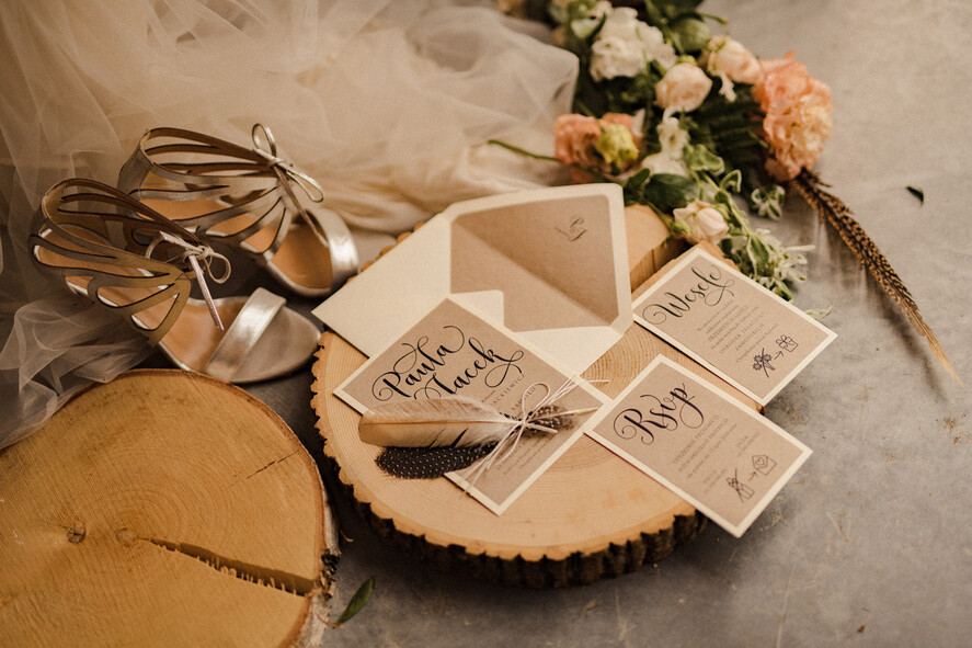Zaproszenia ślubne Boho  zaproszenia na ślub ręcznie robione, idealne na boho wesele4