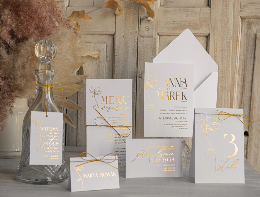 Winietki glamour eleganckie winietki na stół weselny wizytówki ślubne złote glamour, ozdobne winietki na ślub wizytówki dla gości weselnych, złote lub srebrne napisy10