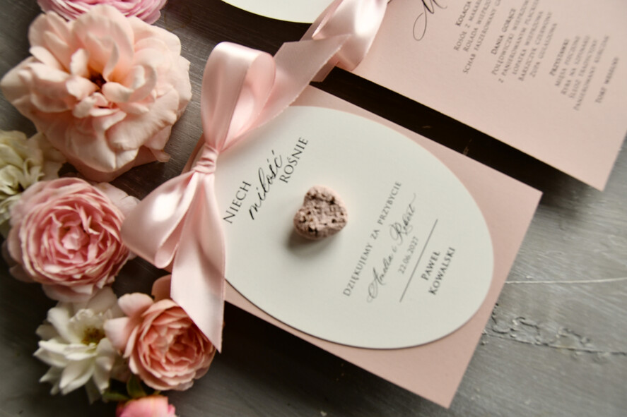 Winietki glamour winietka, podziękowanie dla gości i menu, winietki na stół weselny z prezentem4