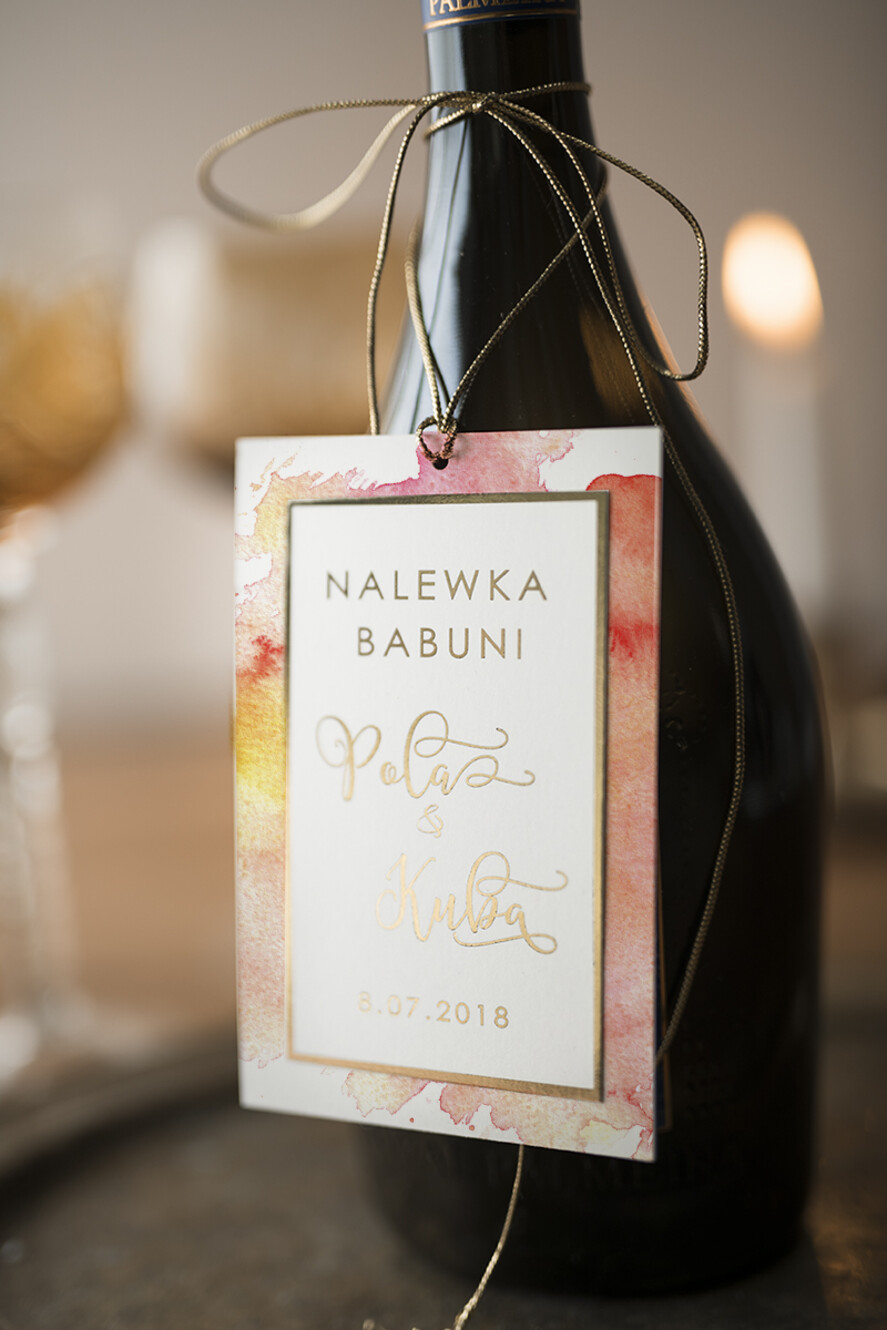 Zawieszki na butelki glamour etykiety na butelki weselne, glamour z waszym tekstem1