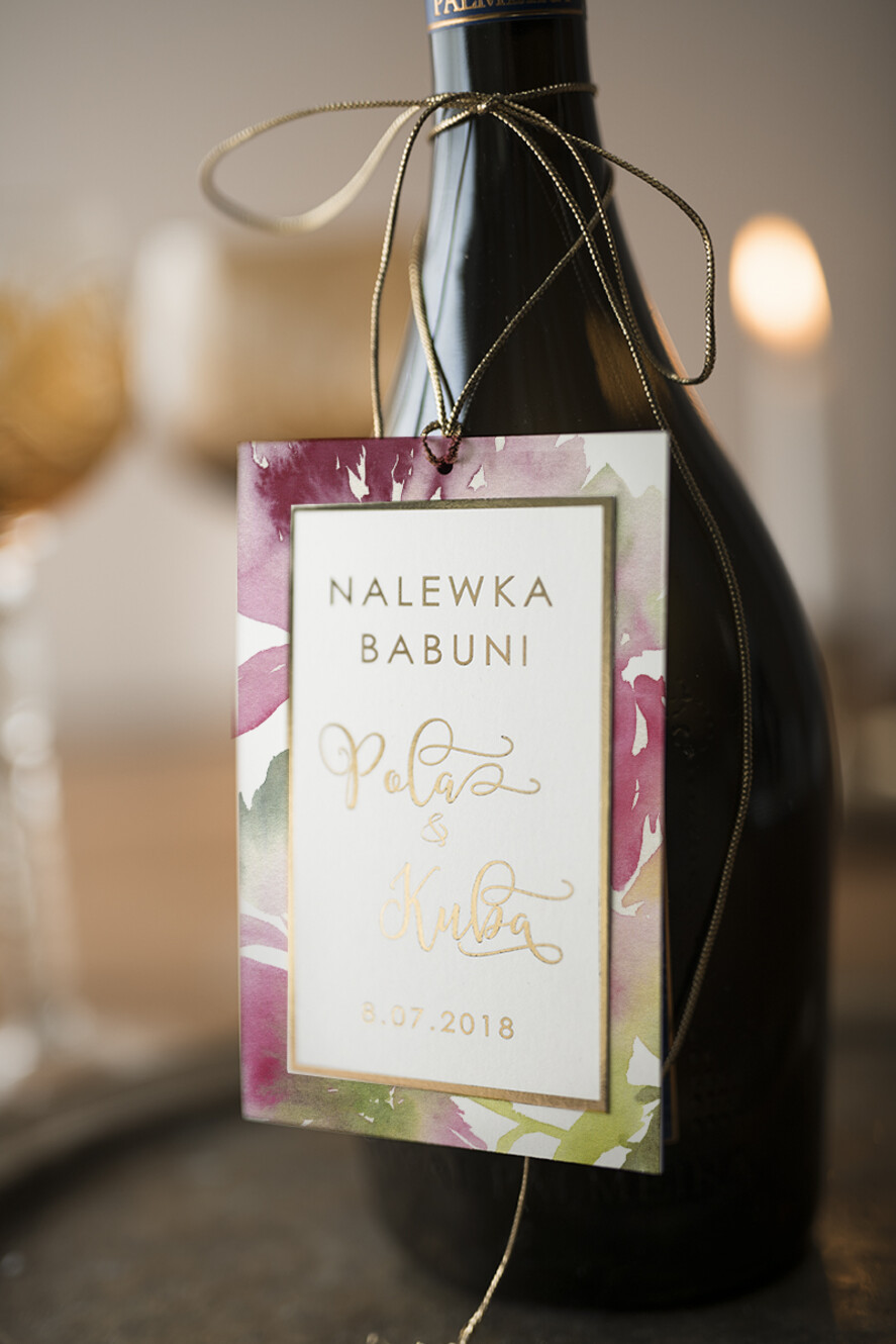 Zawieszki na butelki glamour zawieszka etykieta na alkohole weselne, złote śmieszne teksty0