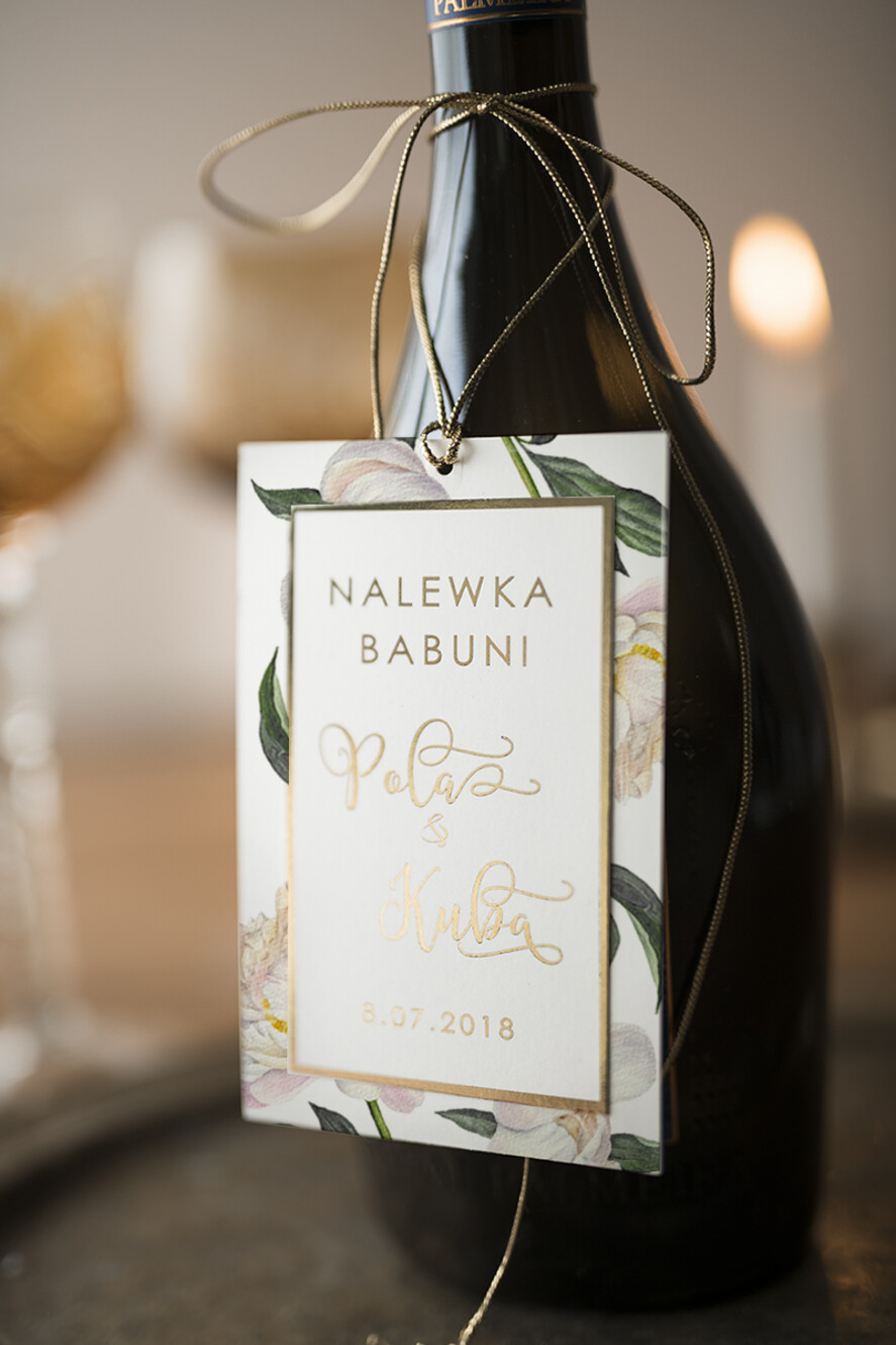 Zawieszki na butelki glamour zawieszki na nalewki weselne, glamour z waszym tekstem1