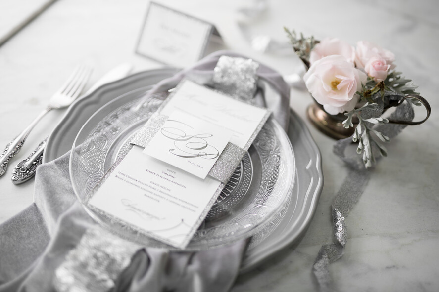 Menu glamour karta dań weselnych menu weselne plan podawania posiłków, złocone i eleganckie dowolna treść2