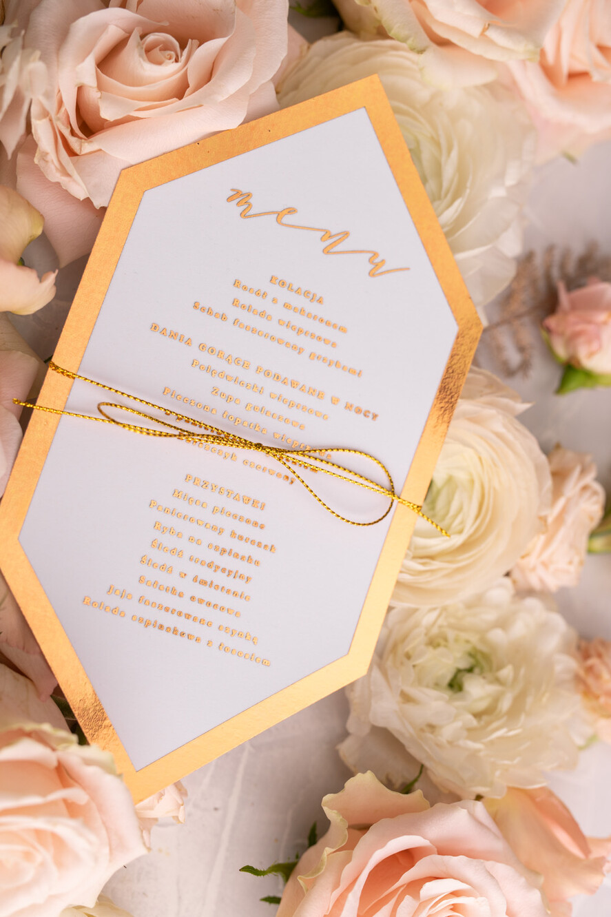 Menu glamour menu plan podawania dań weselnych   6