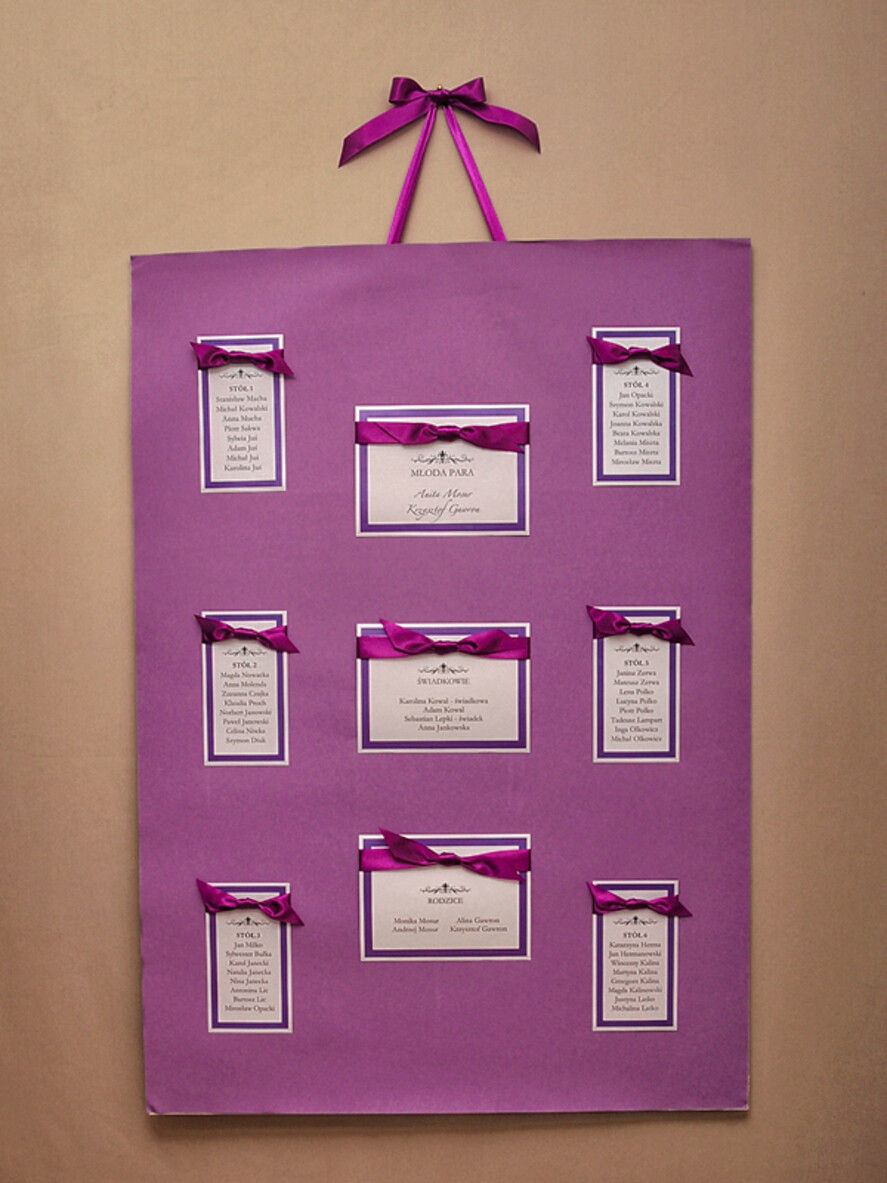 Plany stołów plan stołu plakat  plan stołów  weselnych usadzenie gości na weselu0