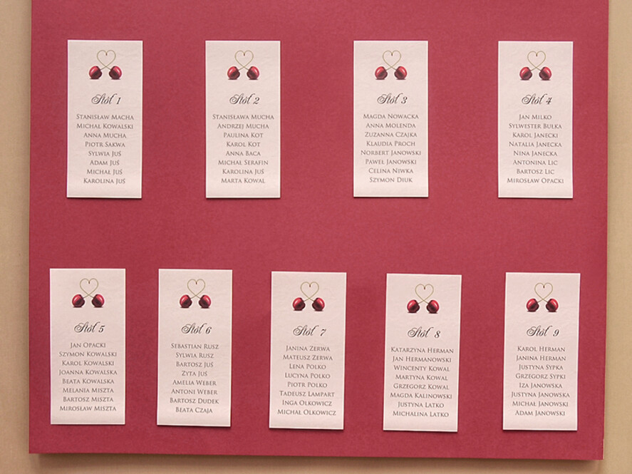 Plany stołów plan stołu plakat  tablica informacyjna dla gości weselnych1