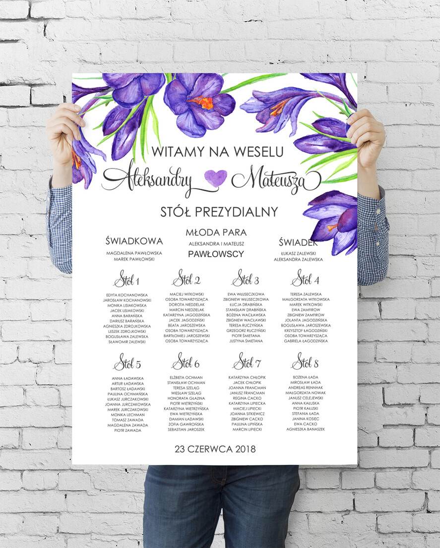 Plany stołów plan stołu plakat  tablica z planem stołów na wesele plan stołów weselnych0
