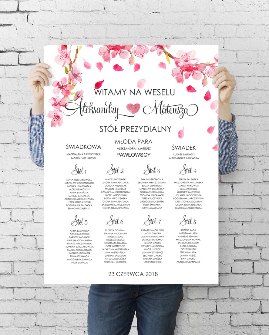 Plany stołów plan stołu plakat  powitanie i usadzenie gości plan stołów weselnych0