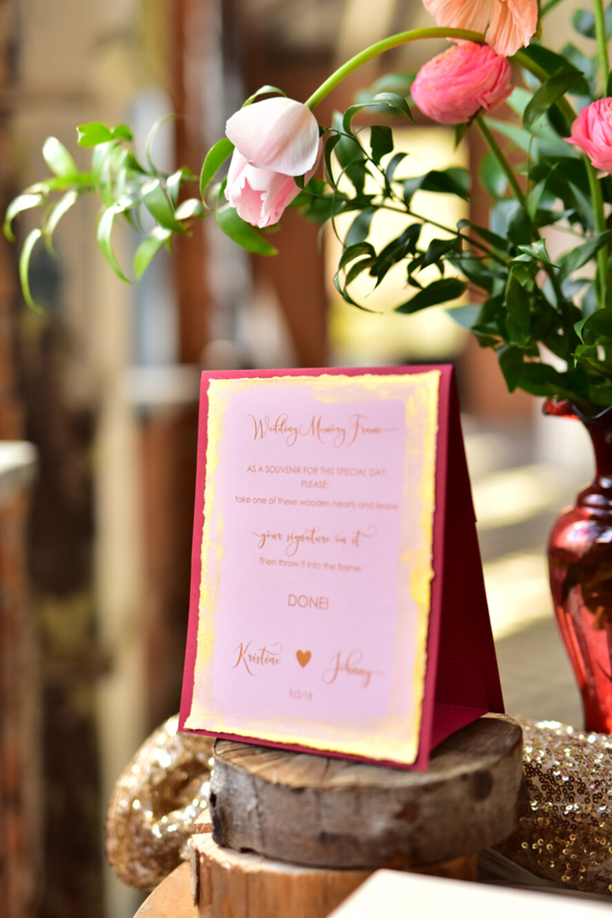 Księgi wpisów gości Rama oryginalna księga gości i album do instaxa w jednym, plasterki brzozy4