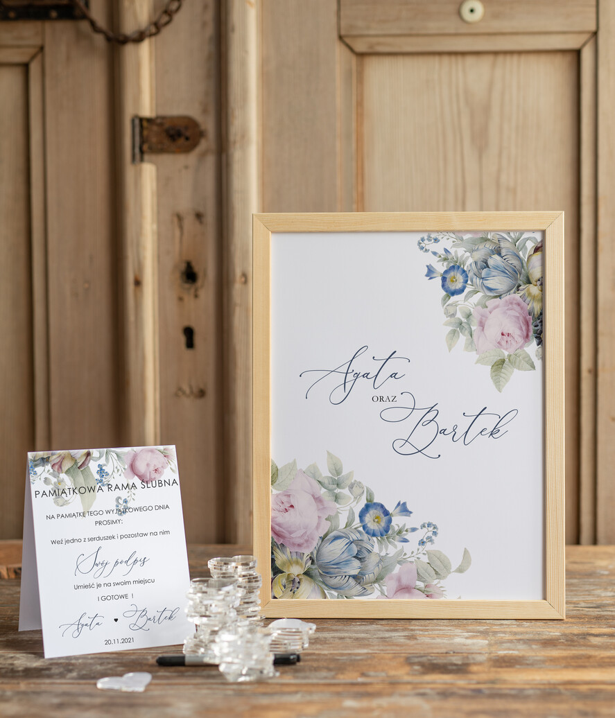 Księgi wpisów gości Rama ksiega gosci do wklejania zdjec i wpisy gosci, drewniana rama2