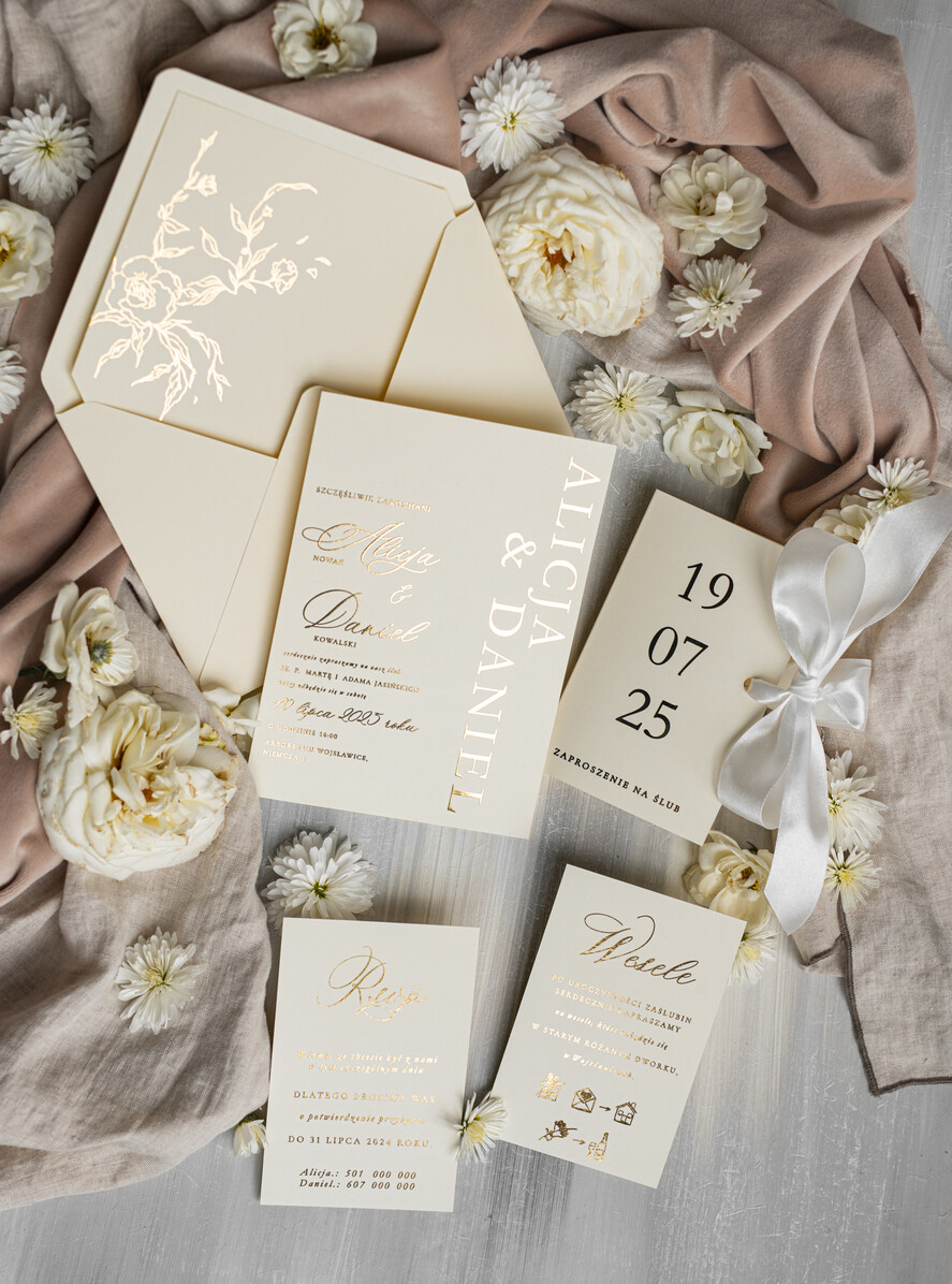 Zestawy Próbkowe próbki zaproszeń próbka zaproszenia na ślub 1