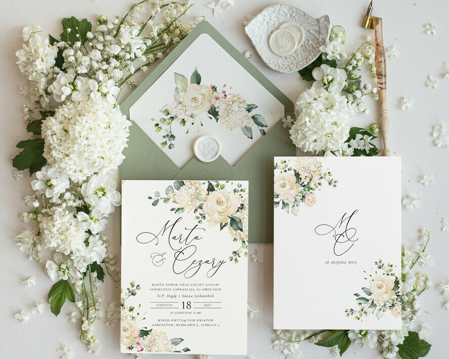 Zestawy Próbkowe próbki zaproszeń zaproszenia próbne nowa kolekcja 1