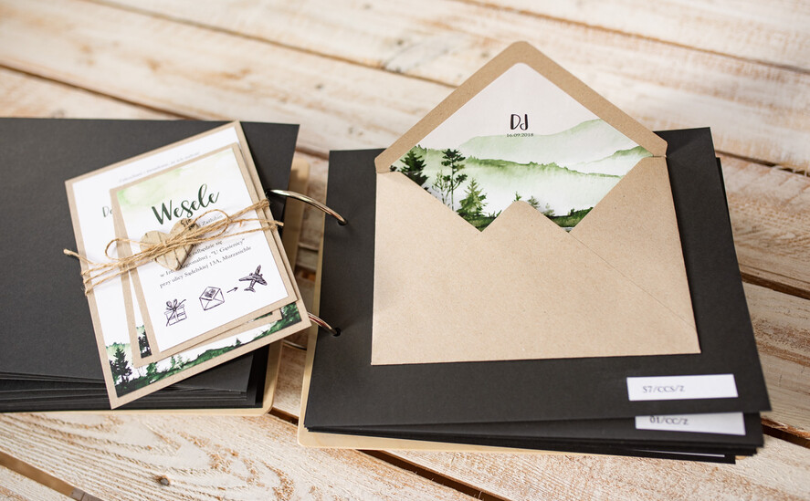 Zestawy Próbkowe próbki zaproszeń katalog z próbkami zaproszeń ślubnych zaproszenia próbne na ślub   4