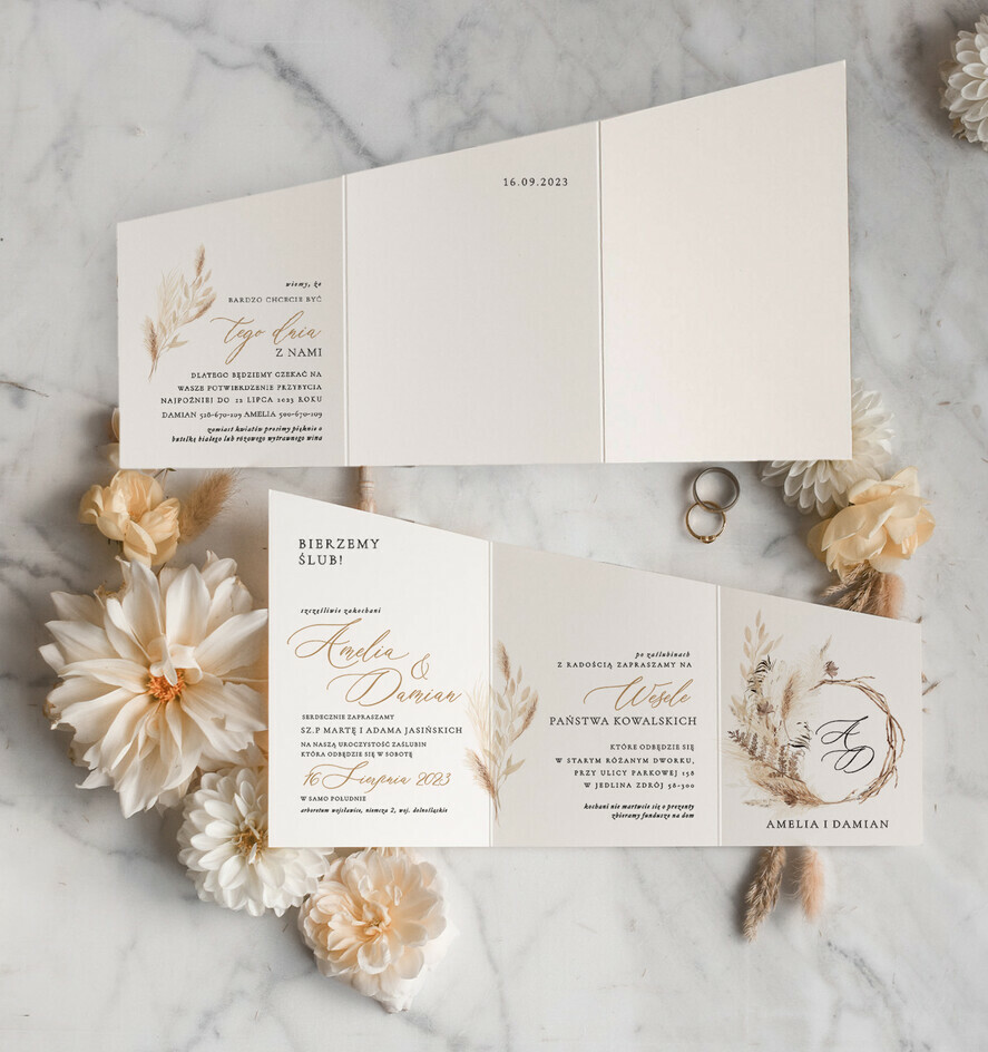 Zestawy Próbkowe próbki zaproszeń próbki zaproszeń ślubnych, probki zaproszen na slub3