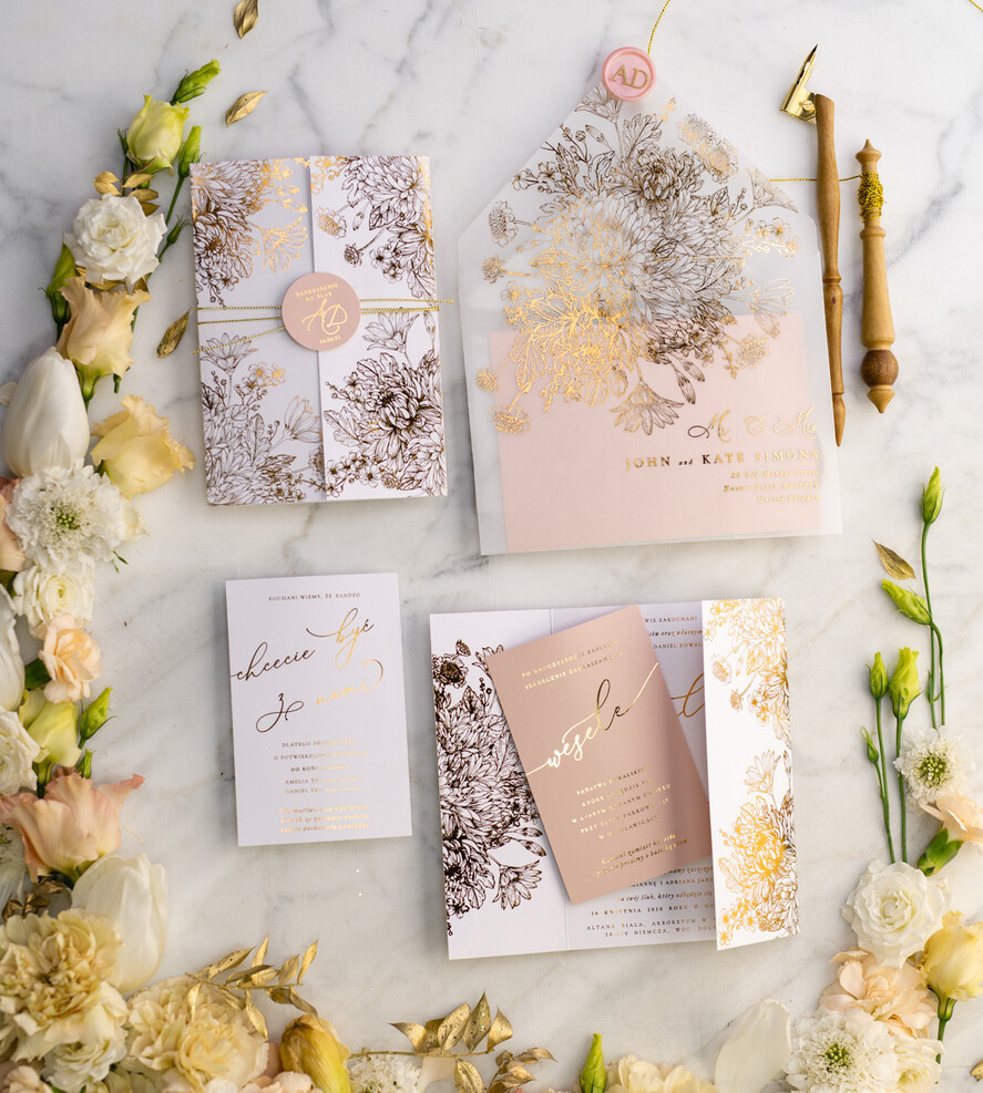 Zestawy Próbkowe próbki zaproszeń zaproszenia ślubne glamour próbki zestaw   27