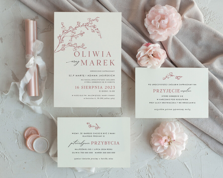 Zestawy Próbkowe próbki zaproszeń próbki zaproszeń ślubnych minimalistyczne zaproszenia ślubne, proste zaproszenia na ślub i wesele, proste zaproszenia slubne2