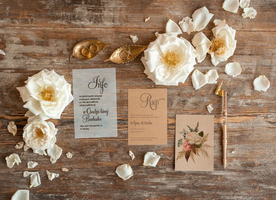 Zaproszenia ślubne Rustykalne i Natura orginalne zaproszenia ślubne, eko rustykalne na wesele w zgodzie z naturą4