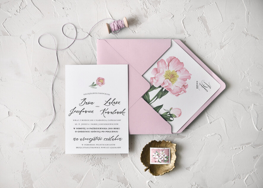 Zaproszenia ślubne Rustykalne i Natura zaproszenia ślubne wykonywane ręcznie, w stlu rustykalnym inspirowane naturą3