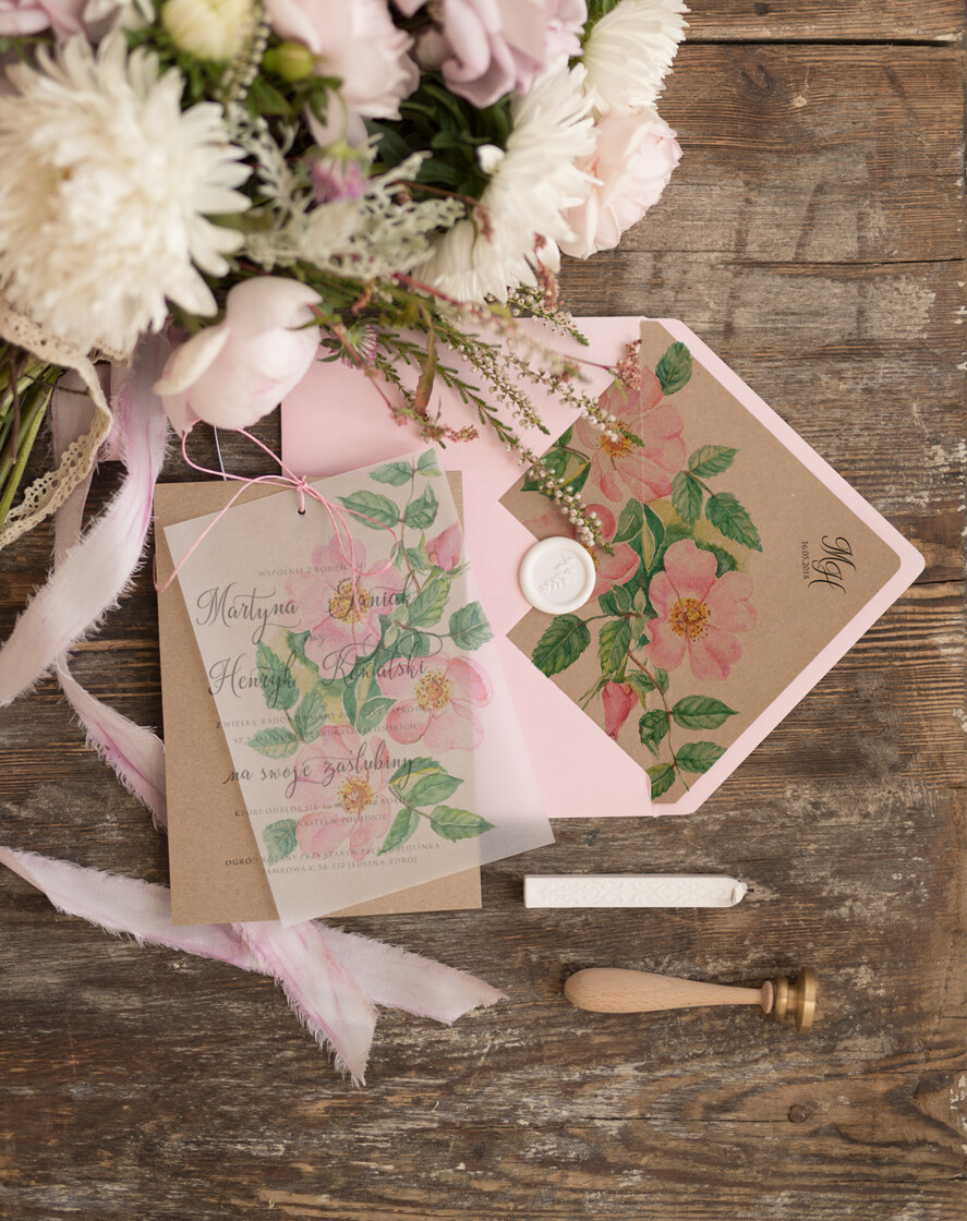 Zaproszenia ślubne Rustykalne i Natura unikatowe zaproszenia ślubne, rustykalne na plenerowy ślub1