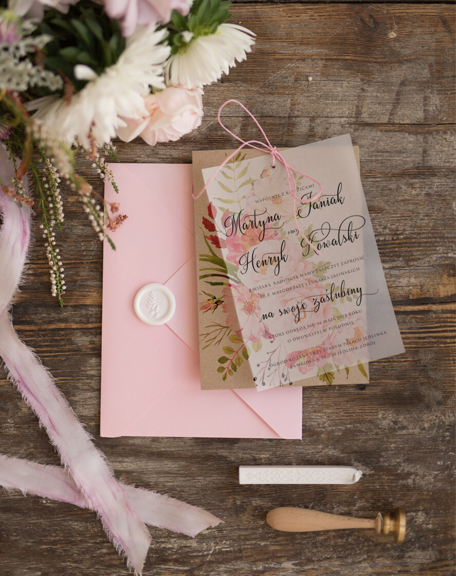 Zaproszenia ślubne Rustykalne i Natura zaproszenia ślubne ręcznie robione, rustykalne i nowoczesne w ekologicznym stylu1