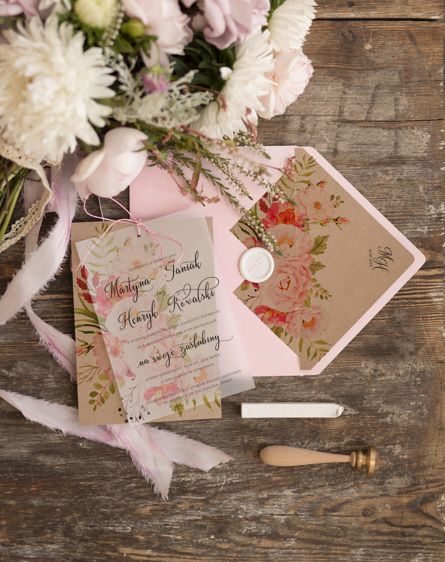 Zaproszenia ślubne Rustykalne i Natura zaproszenia ślubne ręcznie robione, rustykalne i nowoczesne w ekologicznym stylu0