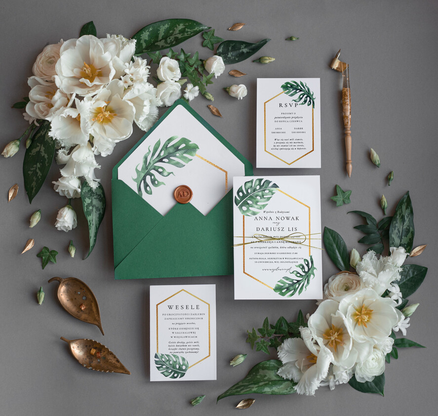 Zaproszenia ślubne Rustykalne i Natura nietypowe zaproszenia ślubne, w stylu rustykalnym na ekologiczne wesele0