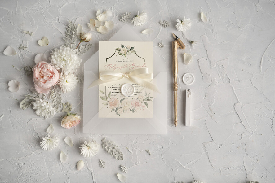 Zaproszenia ślubne Rustykalne i Natura minimalistyczne Zaproszenia ślubne rustykalne Boho kwiaty Zaproszenia na Ślub  2