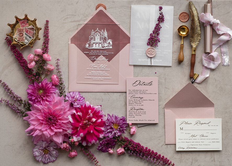 Zaproszenia ślubne Rustykalne i Natura najpiękniejsze zaproszenia ślubne, rustykalne inspirowane natura, zaproszenia slubne z wrzosem, zaproszenia z pleksi przezroczystej1