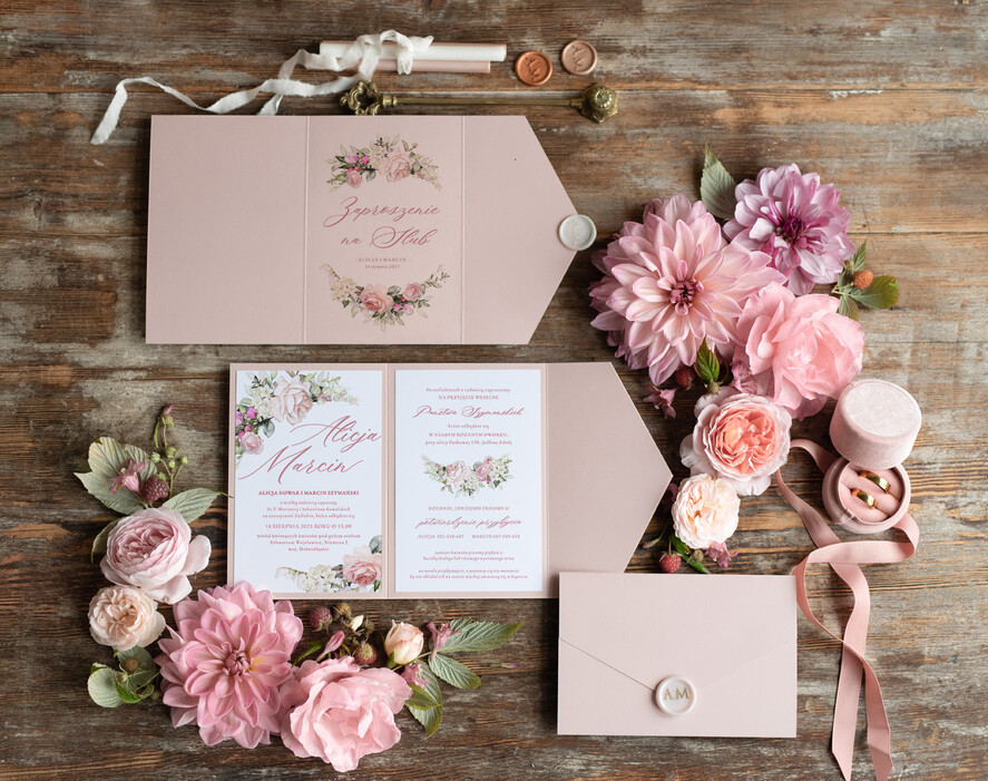 Zaproszenia ślubne Rustykalne i Natura robione ręcznie zaproszenia ślubne rustykalne inspirowane natura i ekologią róże ogrodowe  0