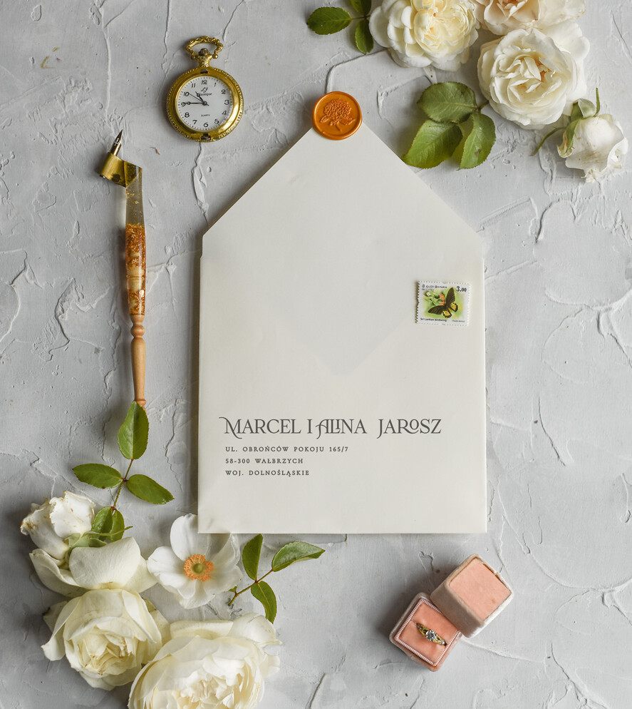 Zaproszenia ślubne Rustykalne i Natura Rustykalne Zaproszenia Ślubne Boho Róże  Zaproszenia na Rustykalny Ślub Boho Kwiaty  Zaproszenie na Ślub 4