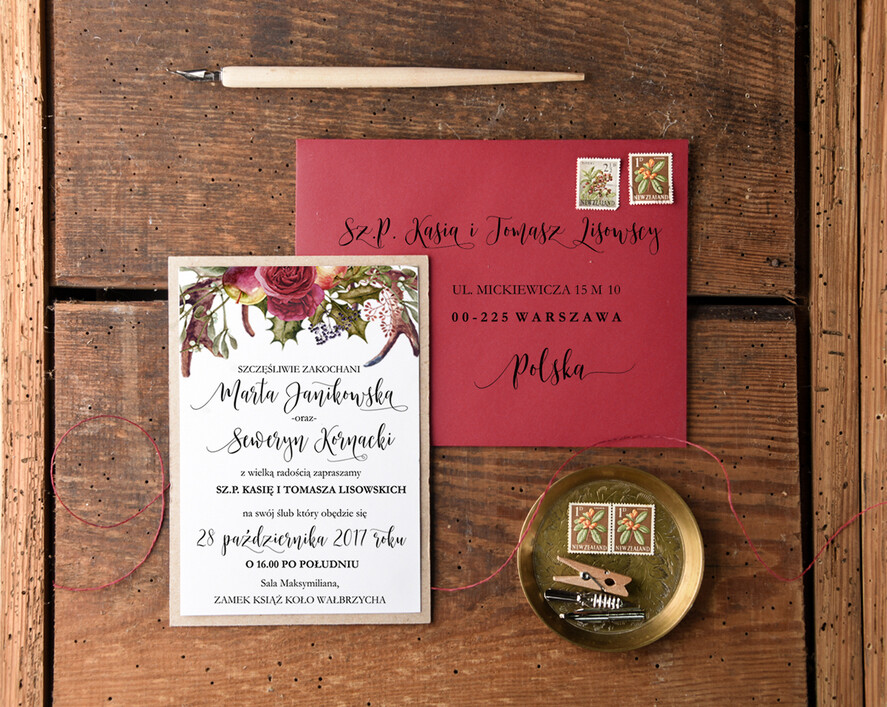 Zaproszenia ślubne Rustykalne i Natura zaproszenia ślubne rustykalne inspirowane naturą2