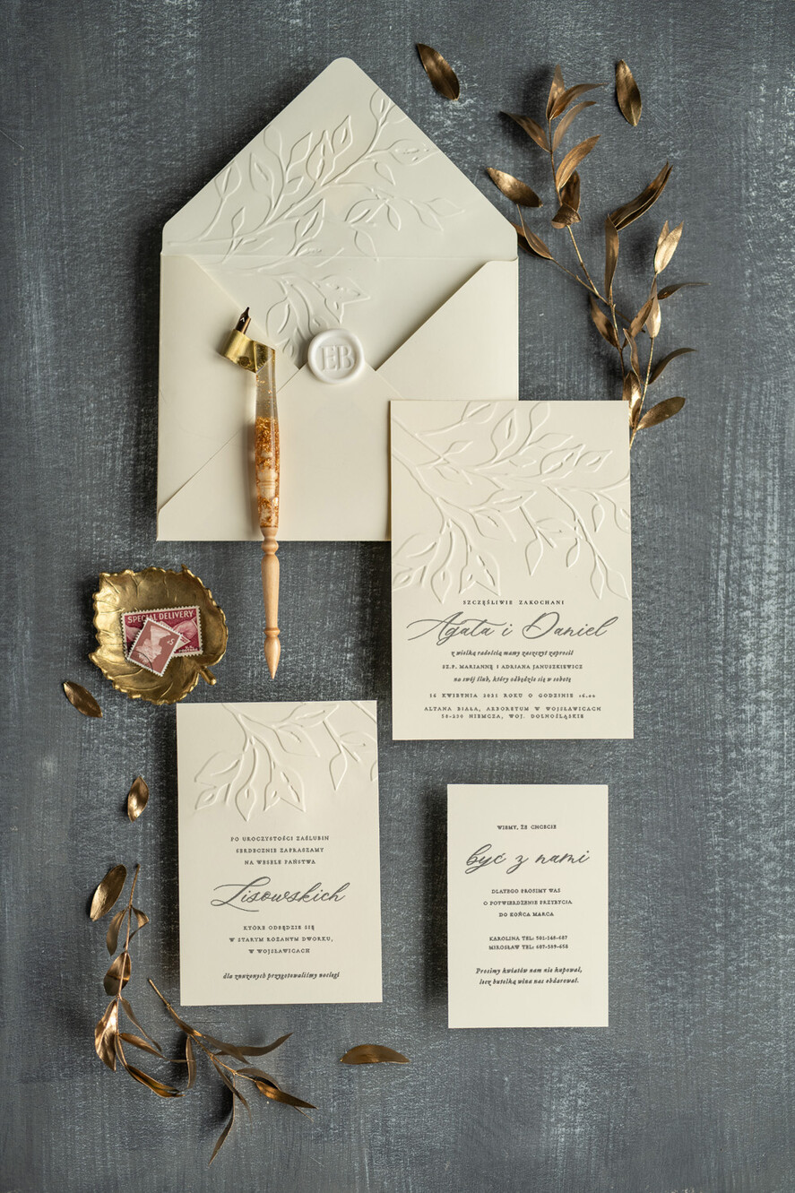 Zaproszenia ślubne Rustykalne i Natura modne zaproszenia weselne, ekologiczne w stylu rustykalnym1